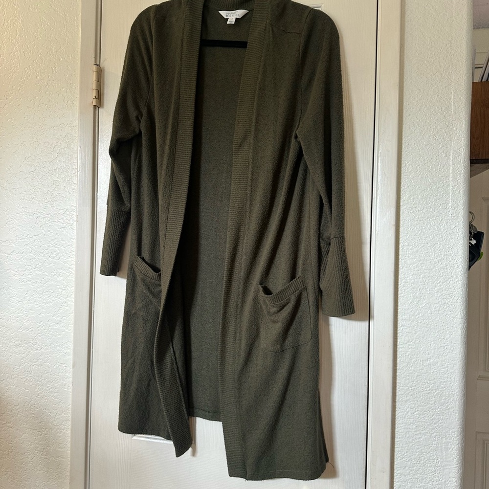 Market & Spruce Forest Green Cardigan